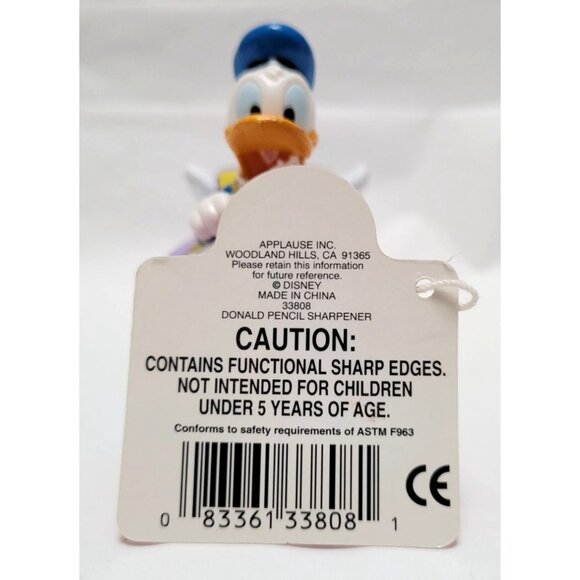 Vintage Applause Disney Mickeys Stuff For Kids Donald Duck Pencil Sharpener - Picture 7 of 9